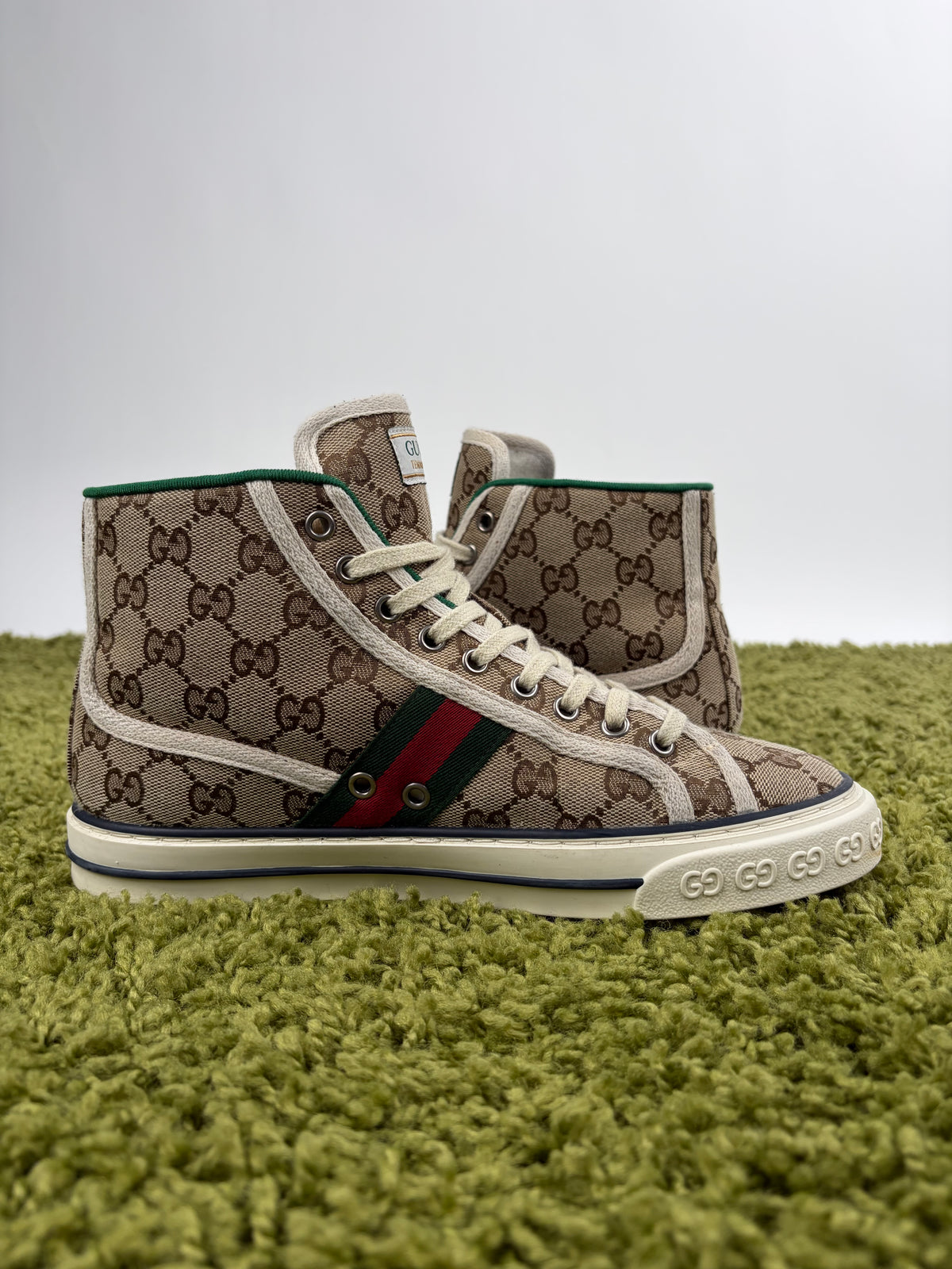 Gucci Tennis High Beige 6