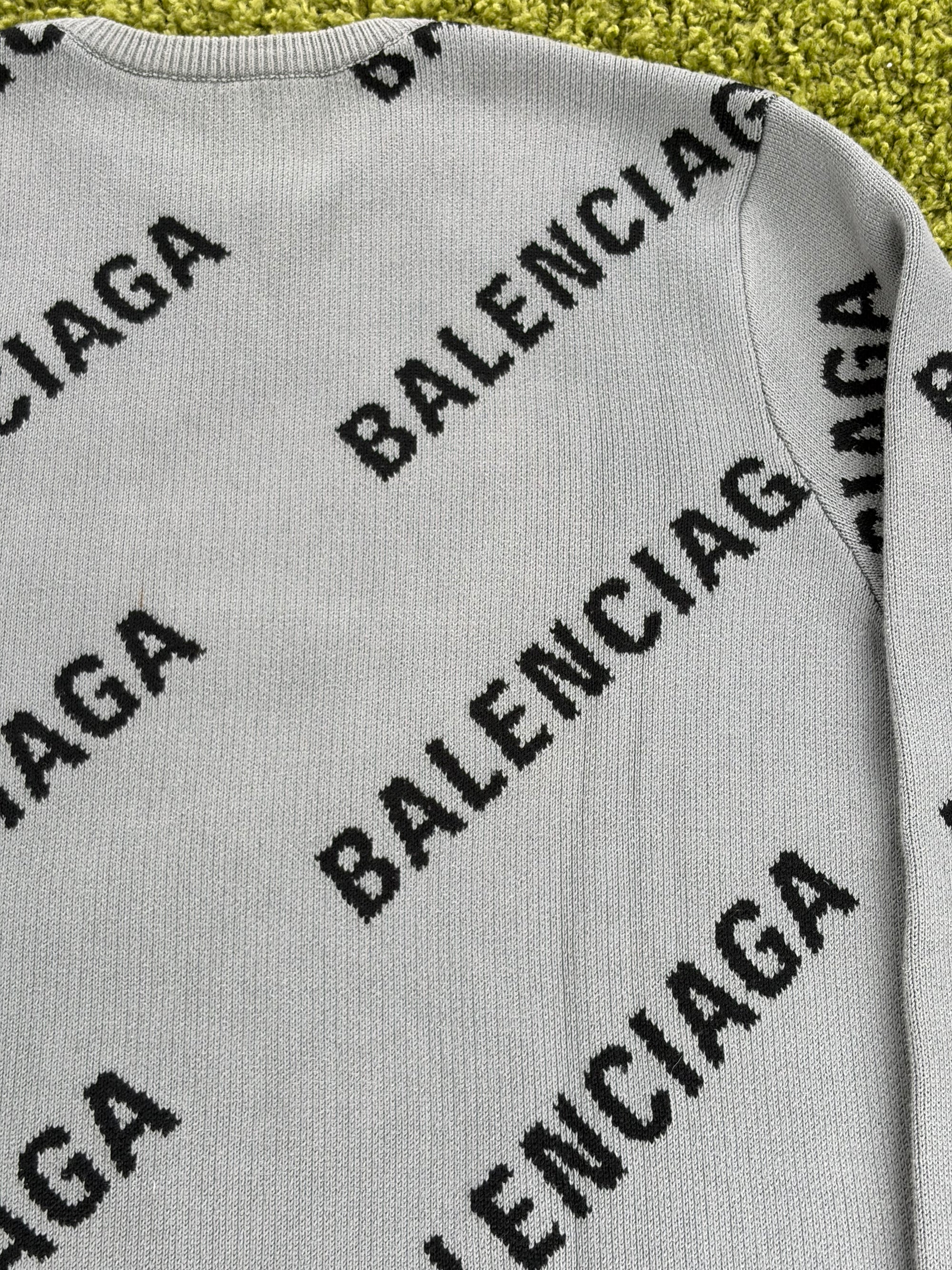 Maglione Balenciaga Size L veste XL grigio e nero