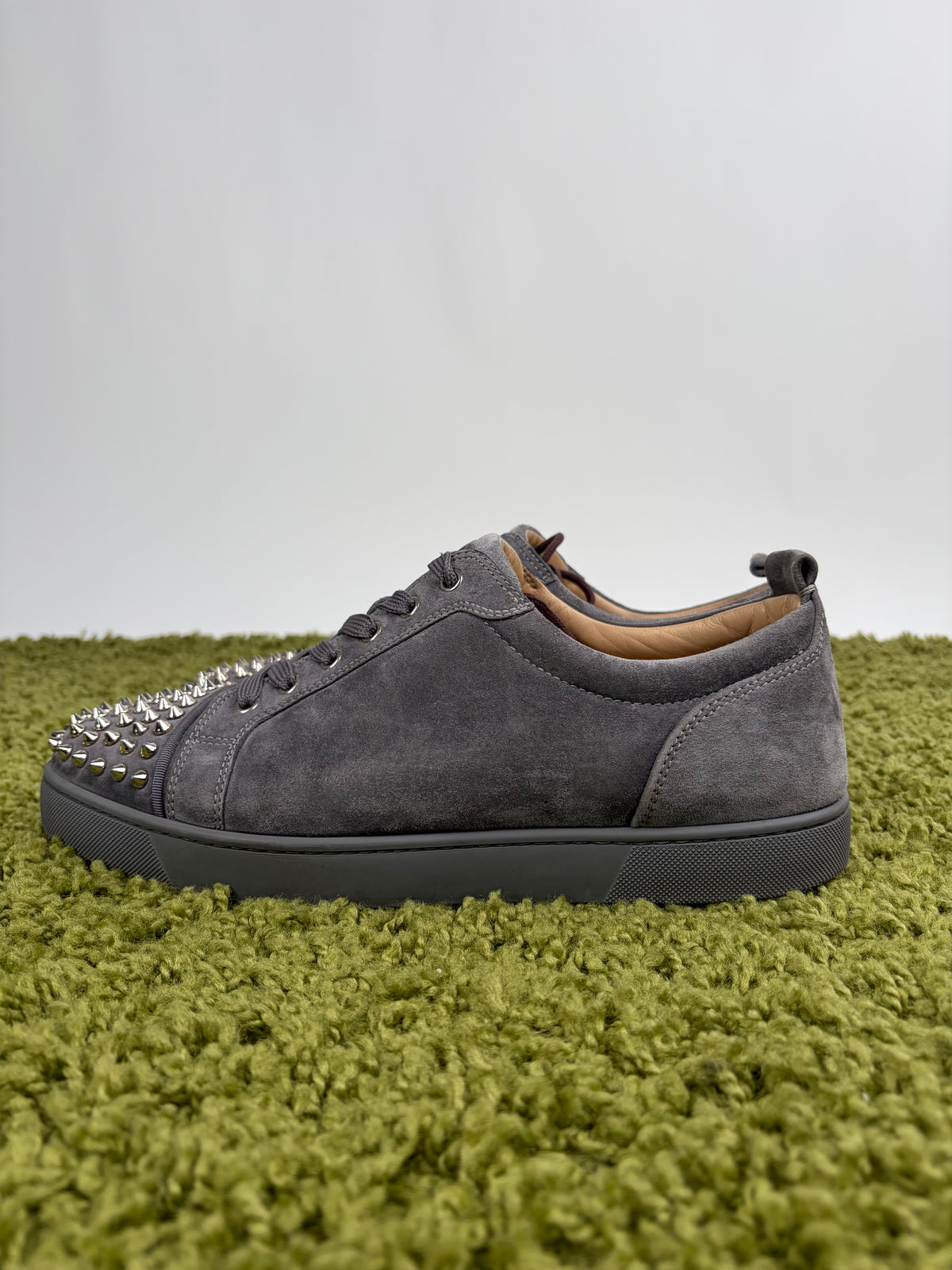 Christian Louboutin Spikes Low Grigio 45