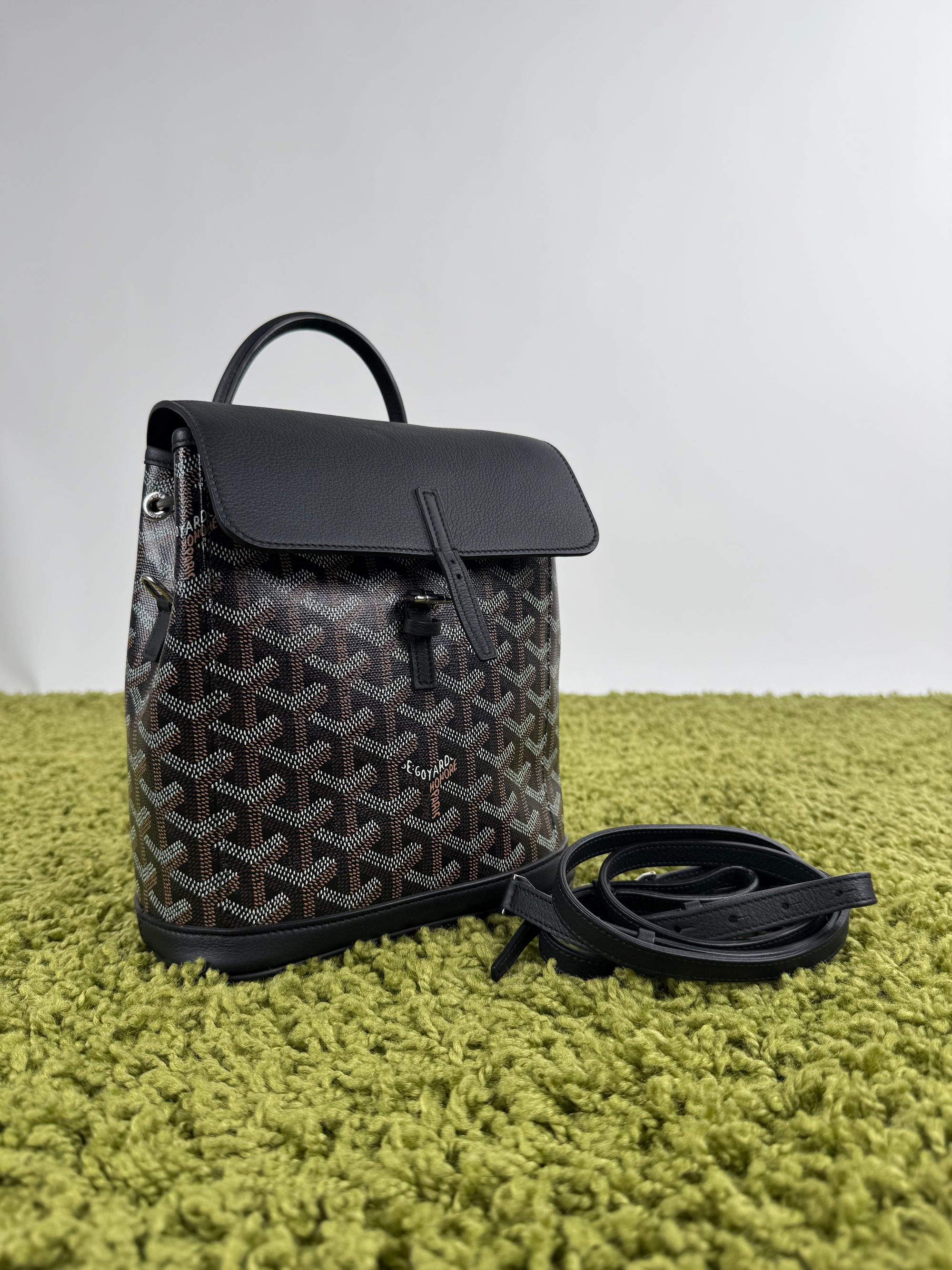 Zaino Goyard Alpin Mini in tela Goyardine Goyard Nero