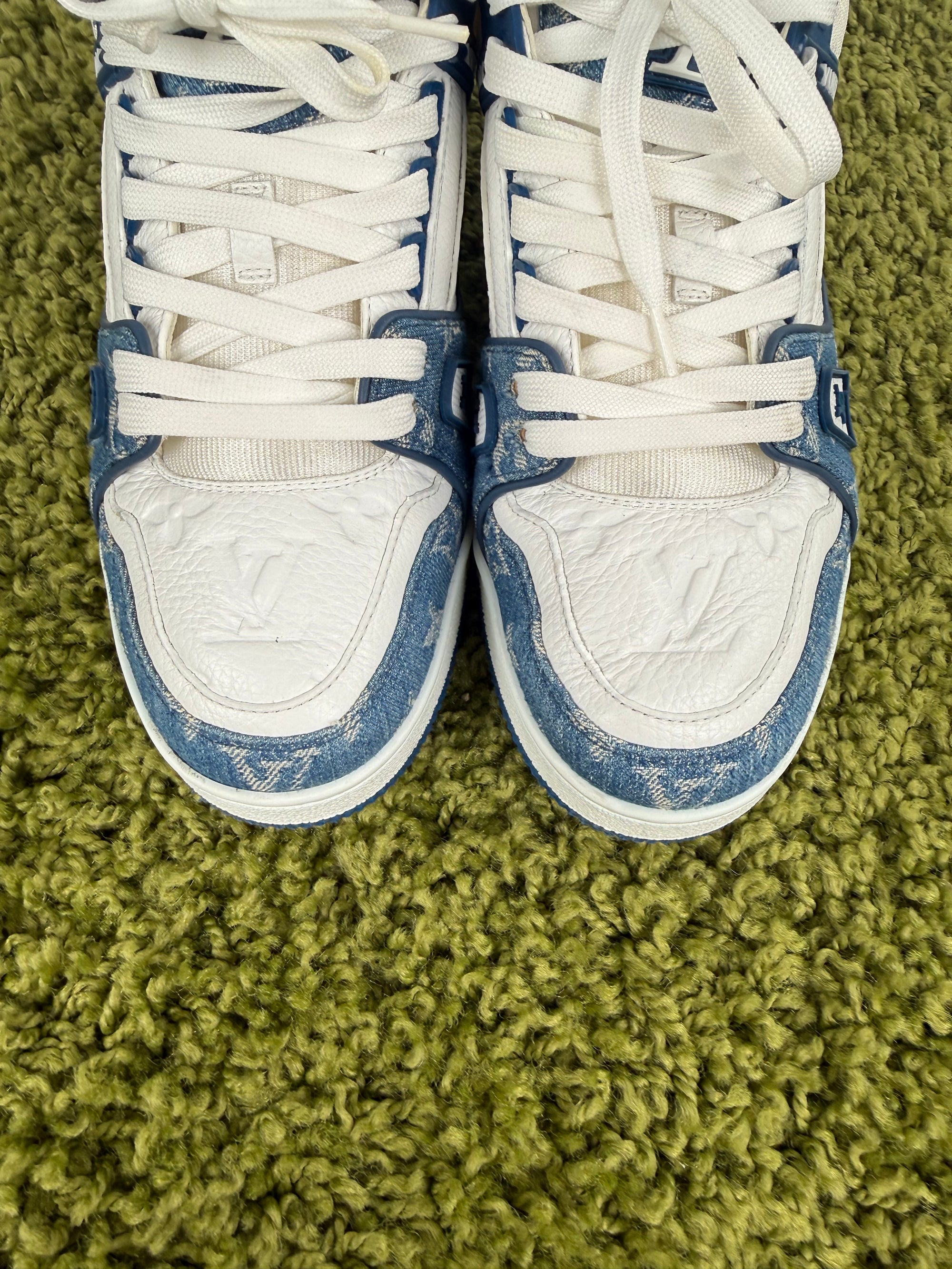 Louis Vuitton Trainer Denim Blu 6