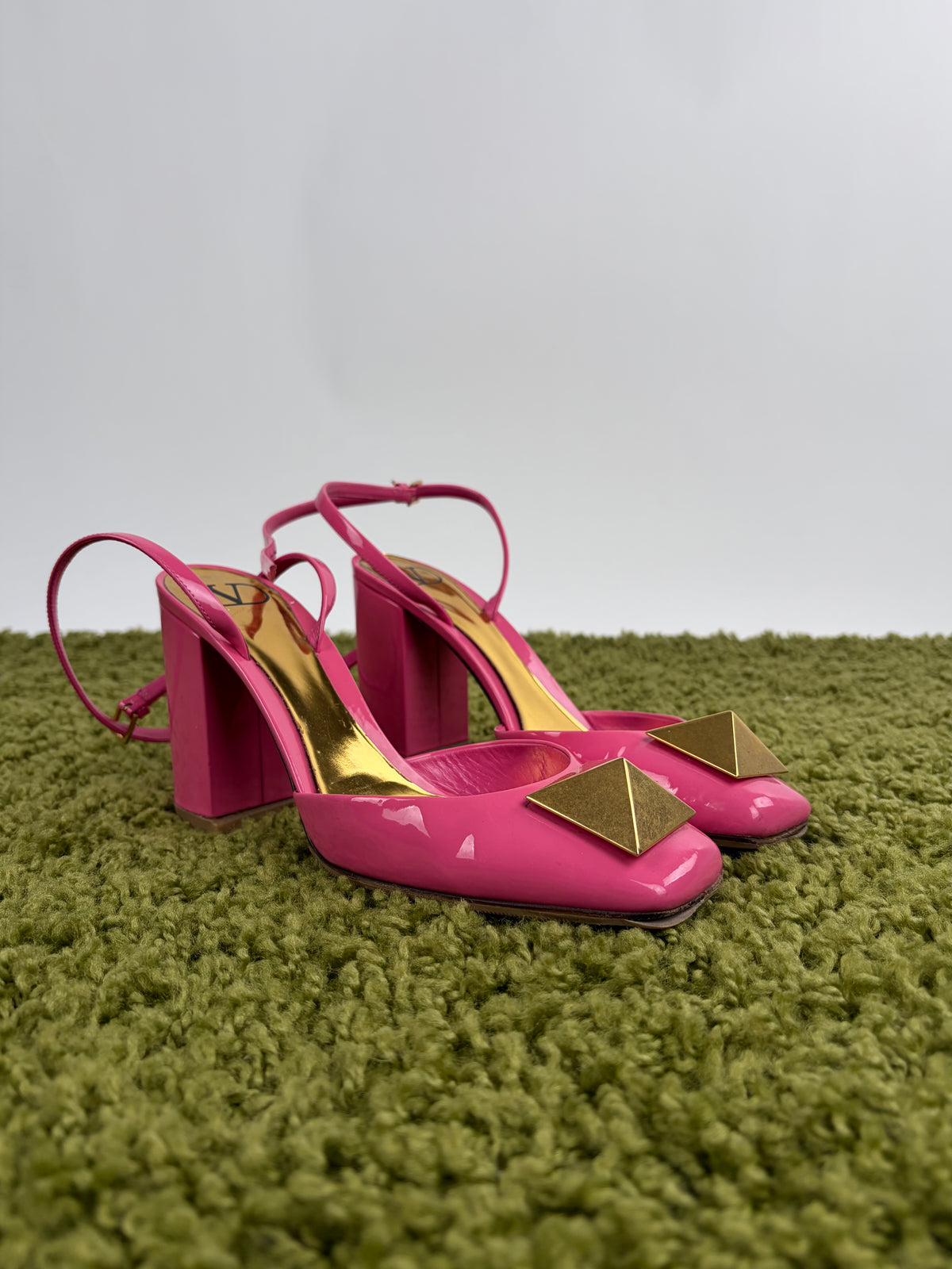 Sandali Valentino Garavani slingback onestud Rosa 39