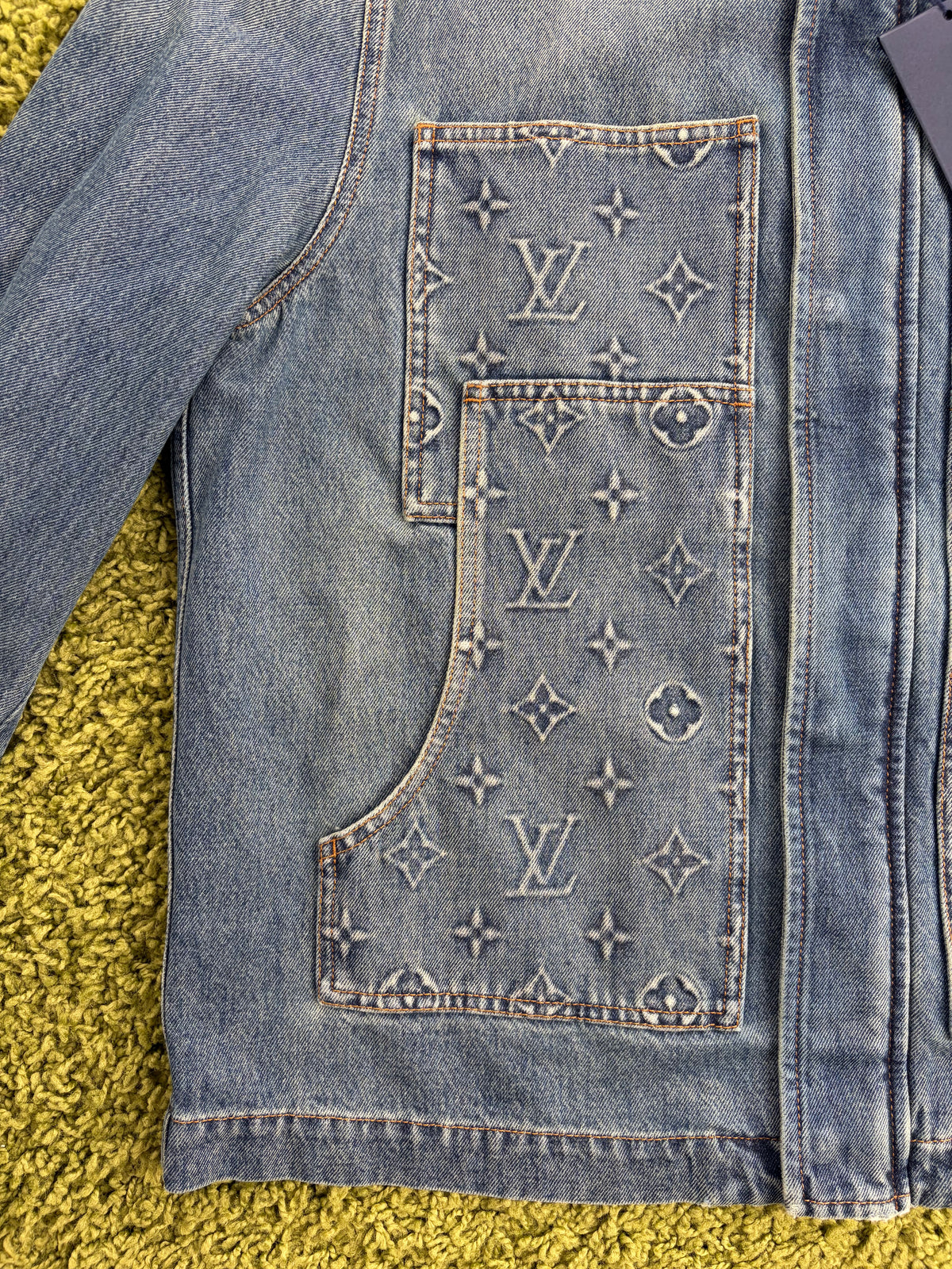 Giacca Louis Vuitton Carpenter Monogram in Denim 48 - Second Hand Di Fiore
