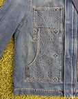 Giacca Louis Vuitton Carpenter Monogram in Denim 48