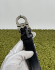 Ferragamo cintura in pelle nera