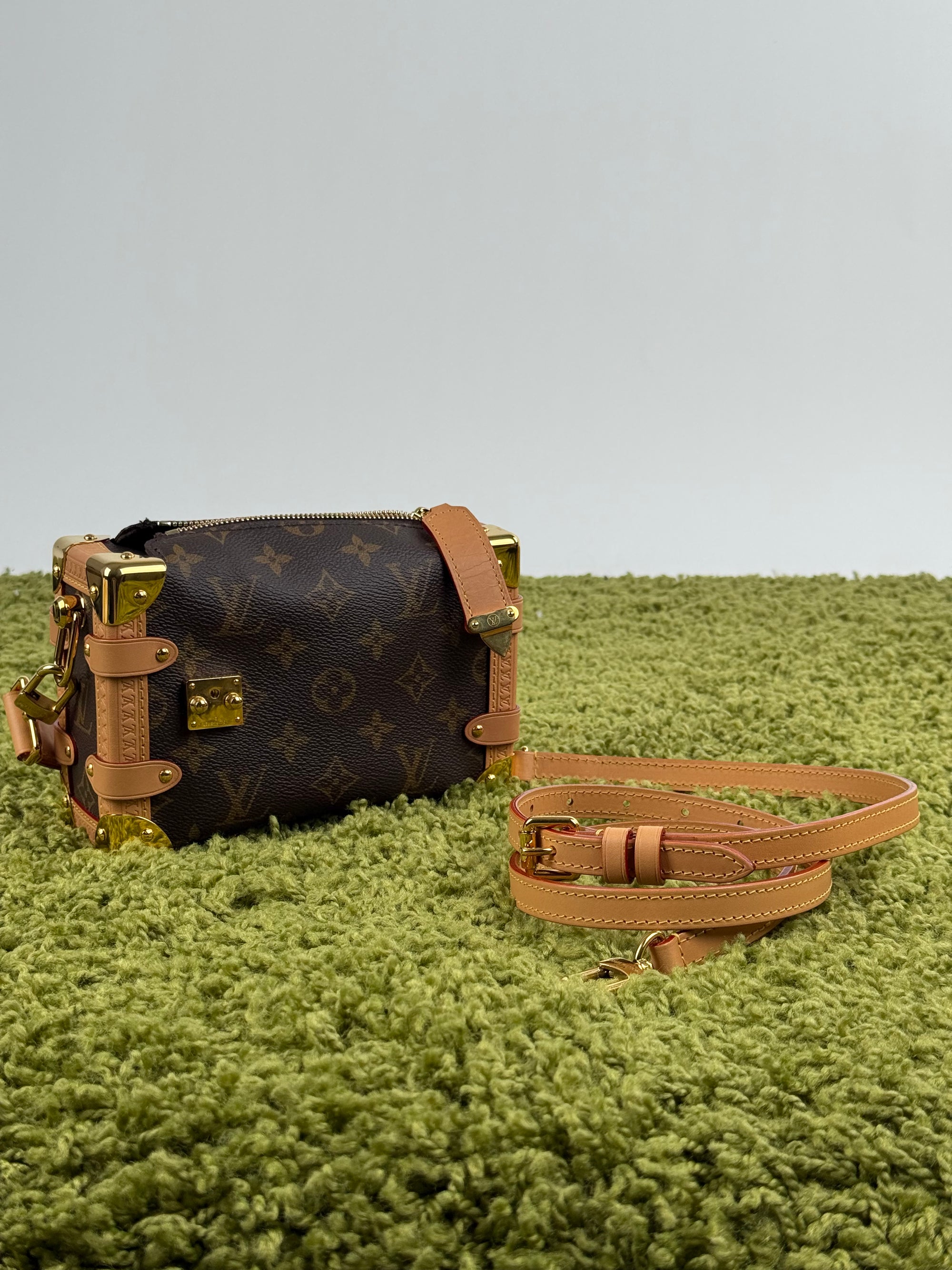 Borsa Side Trunk Louis Vuitton Marrone