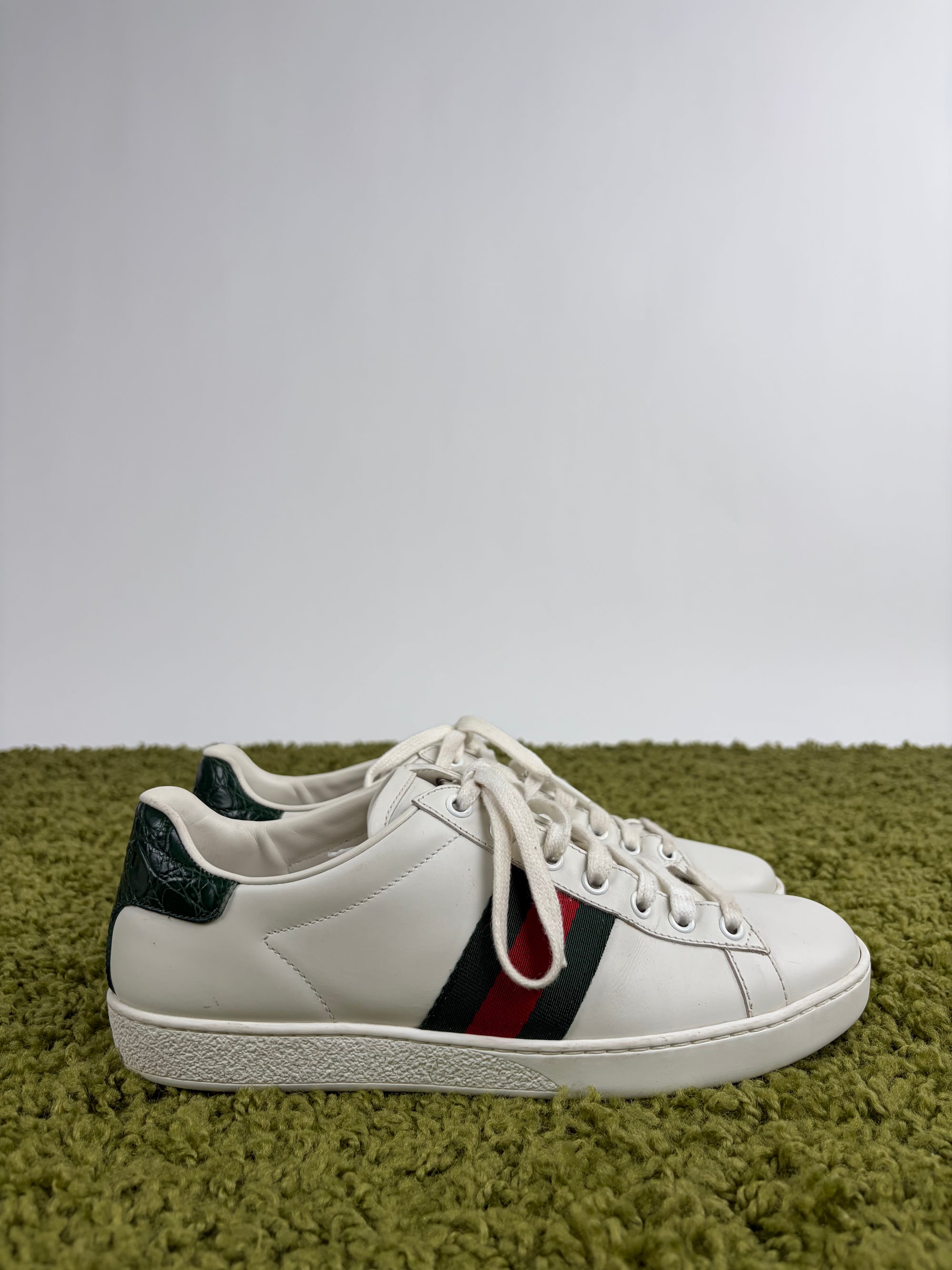 Gucci Ace Size 39 bianche verdi e rosse