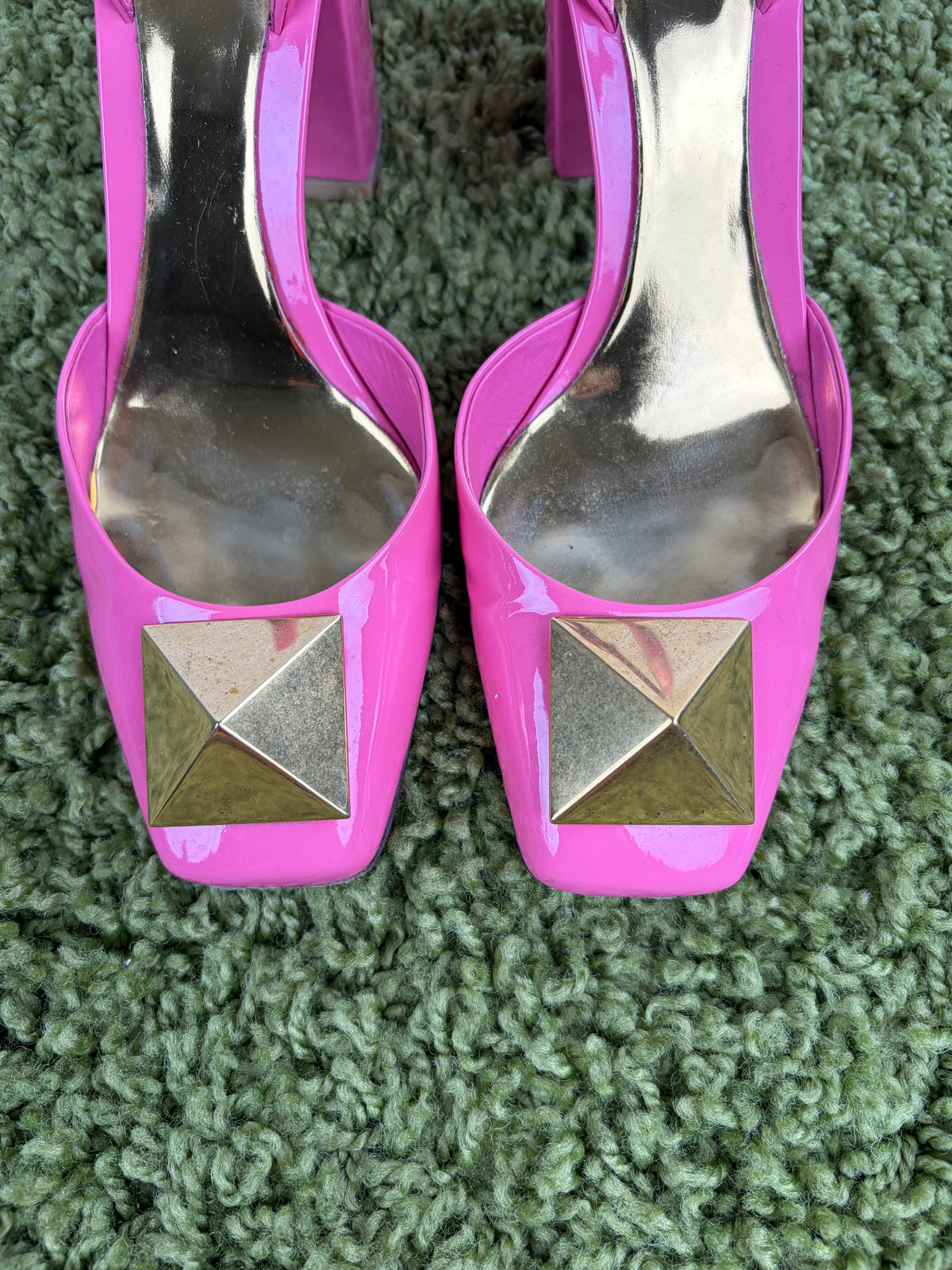 Sandali Valentino Garavani slingback onestud Rosa 39