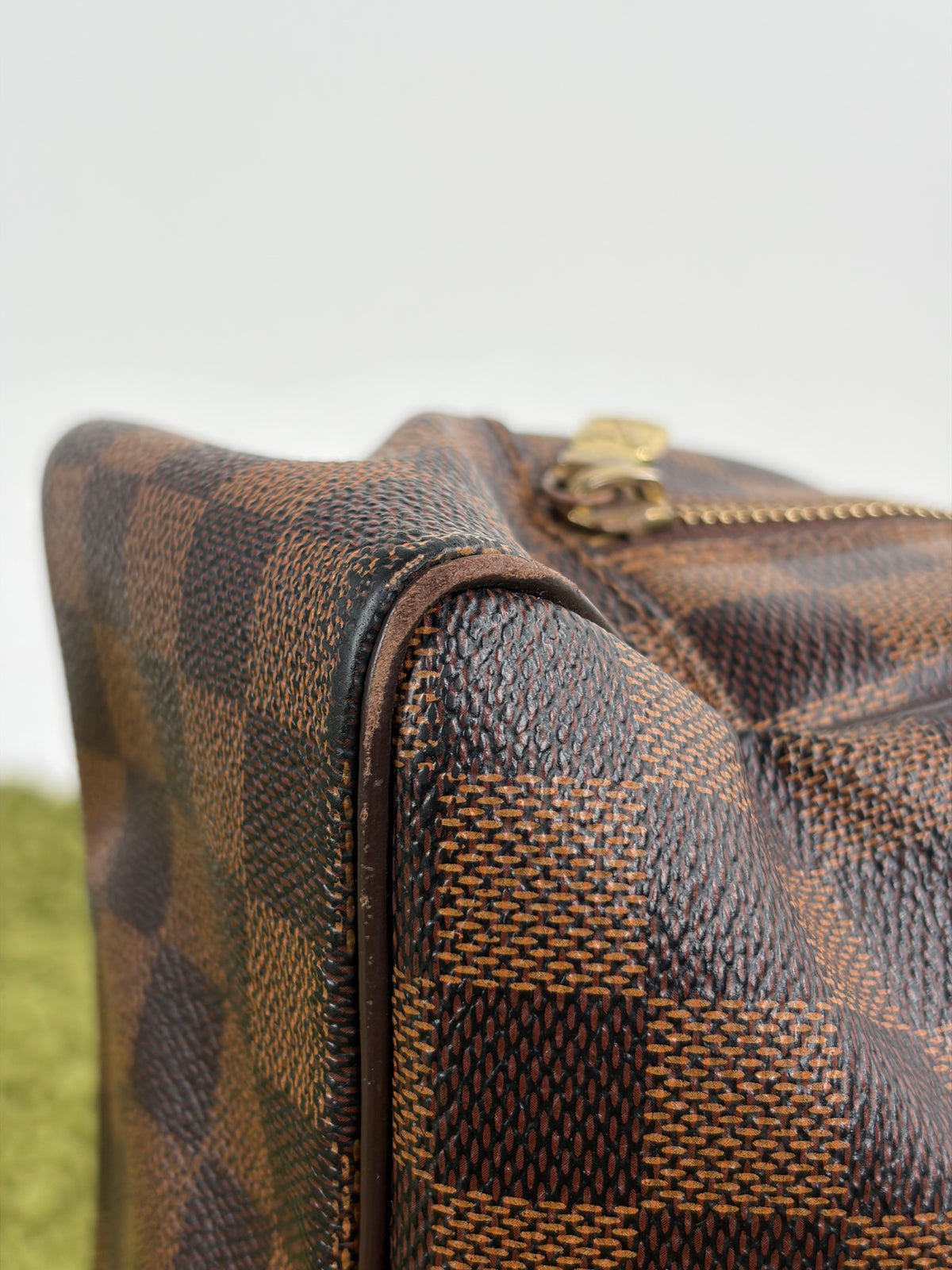Beauty Case Louis Vuitton in tela Damier Marrone