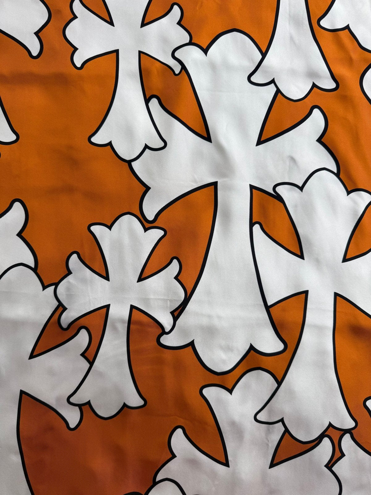 Foulard Cemetery Cross Chromehearts Arancione 100 cm - Second Hand Di Fiore