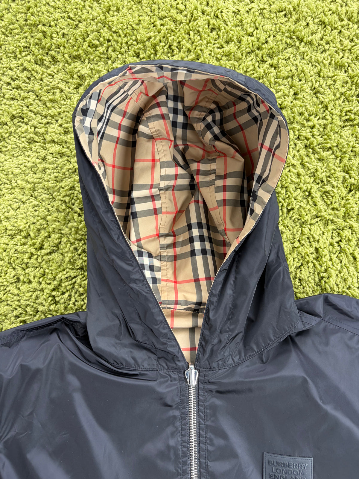 Giacca a Vendo Burberry Reversibile Vintage Check Marrone Nera L
