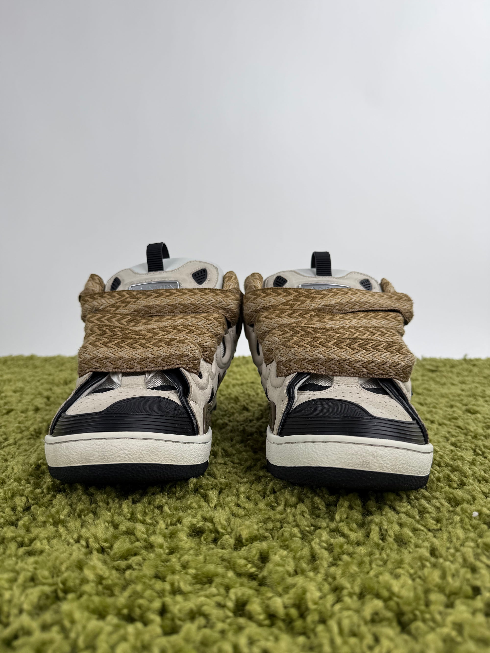 Lanvin Curb bianca marrone 43