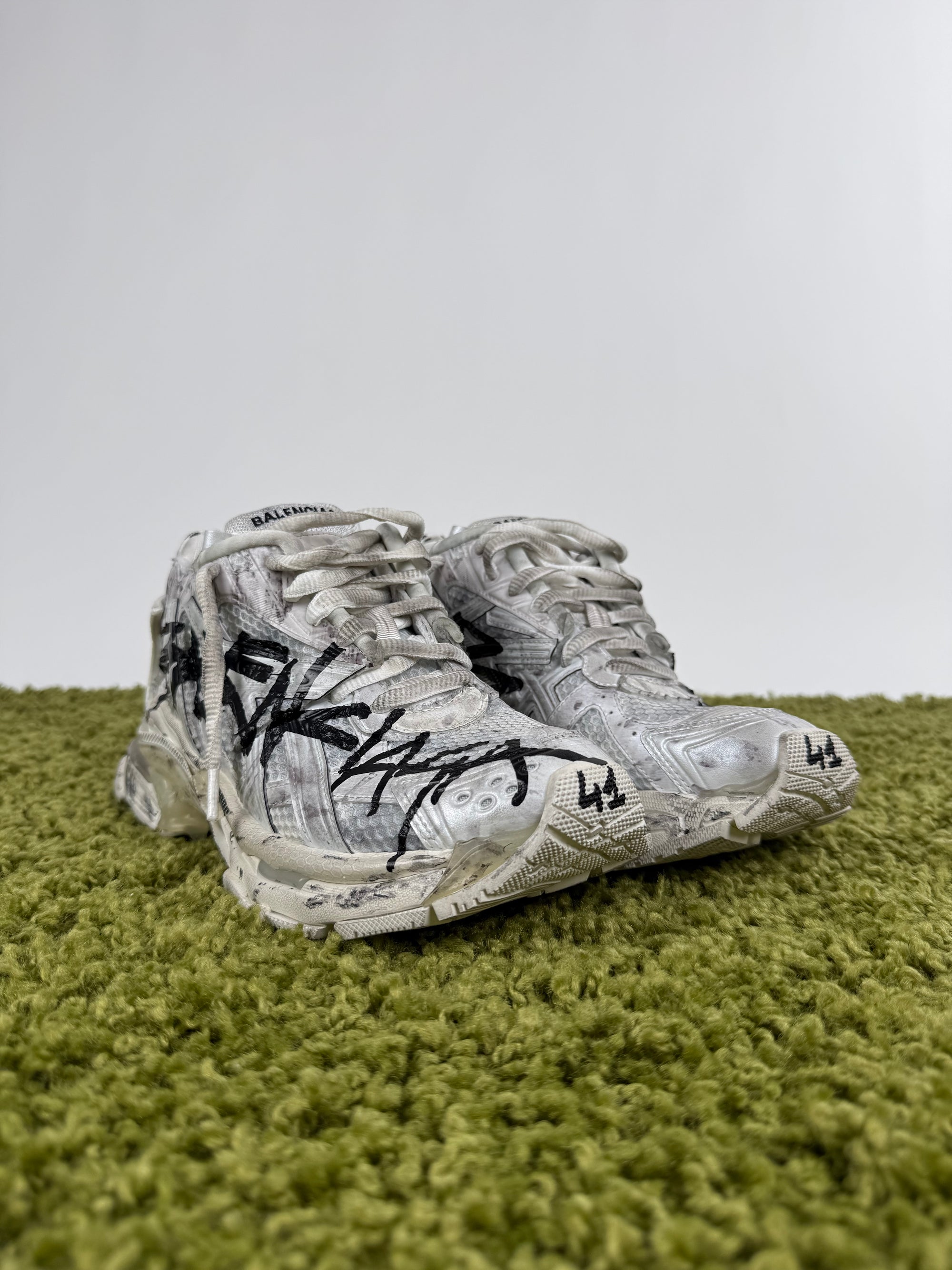 Balenciaga Runner Graffiti Grigie 41