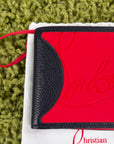 Portafoglio Louboutin nero e rosso