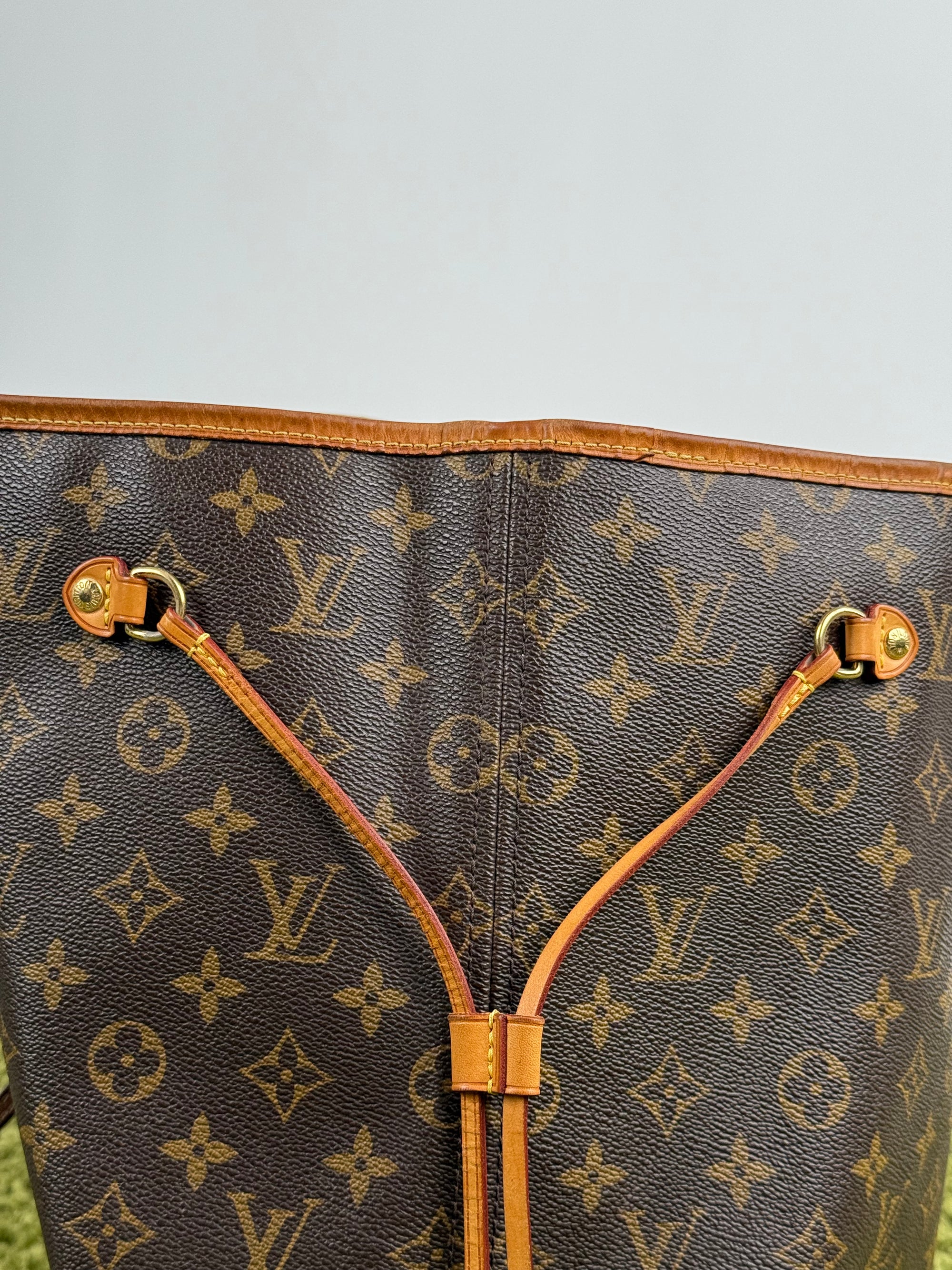 Borsa Neverfull MM monogram Louis Vuitton Marrone