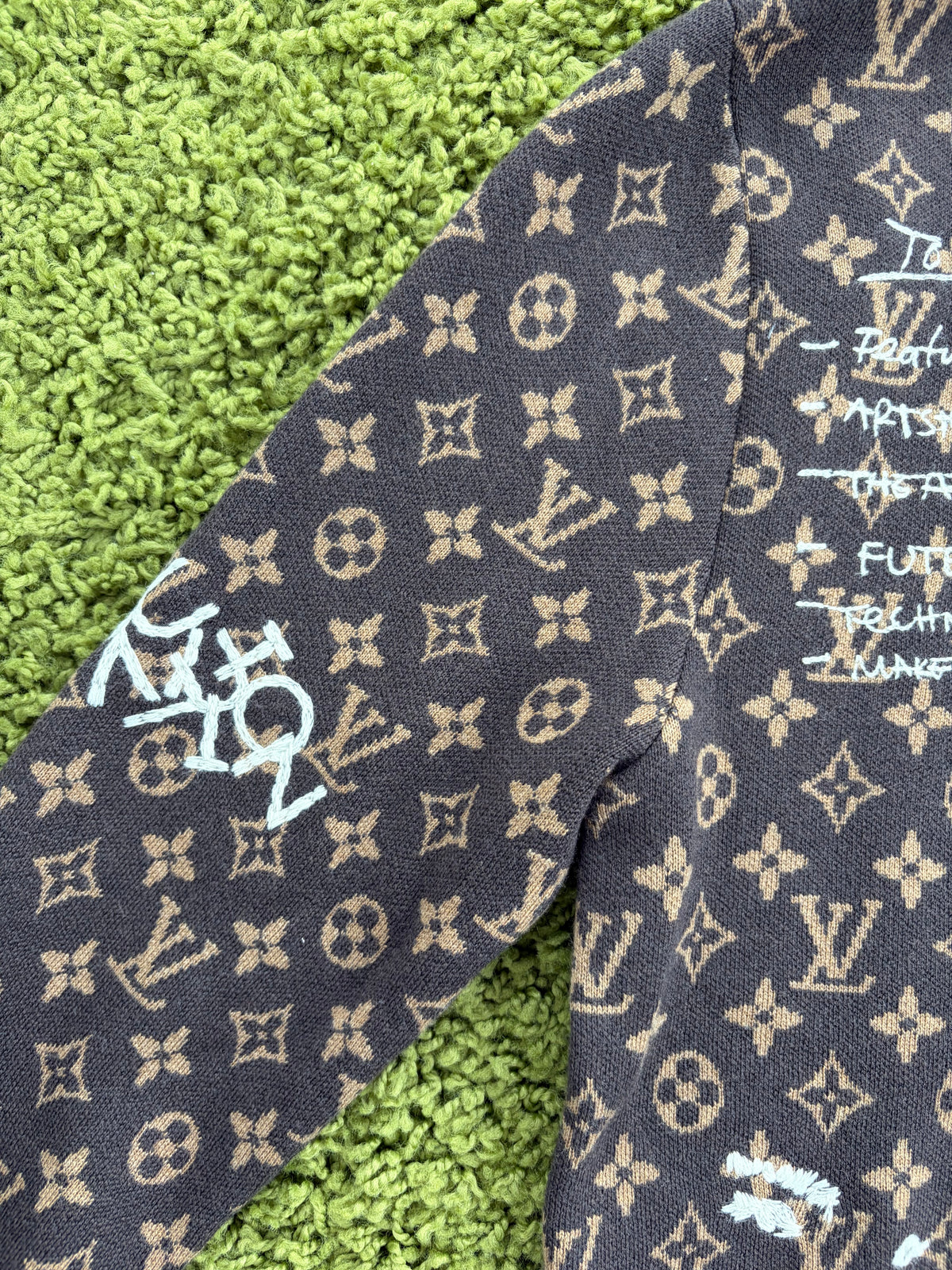 Maglione Louis Vuitton Monogram Marrone S
