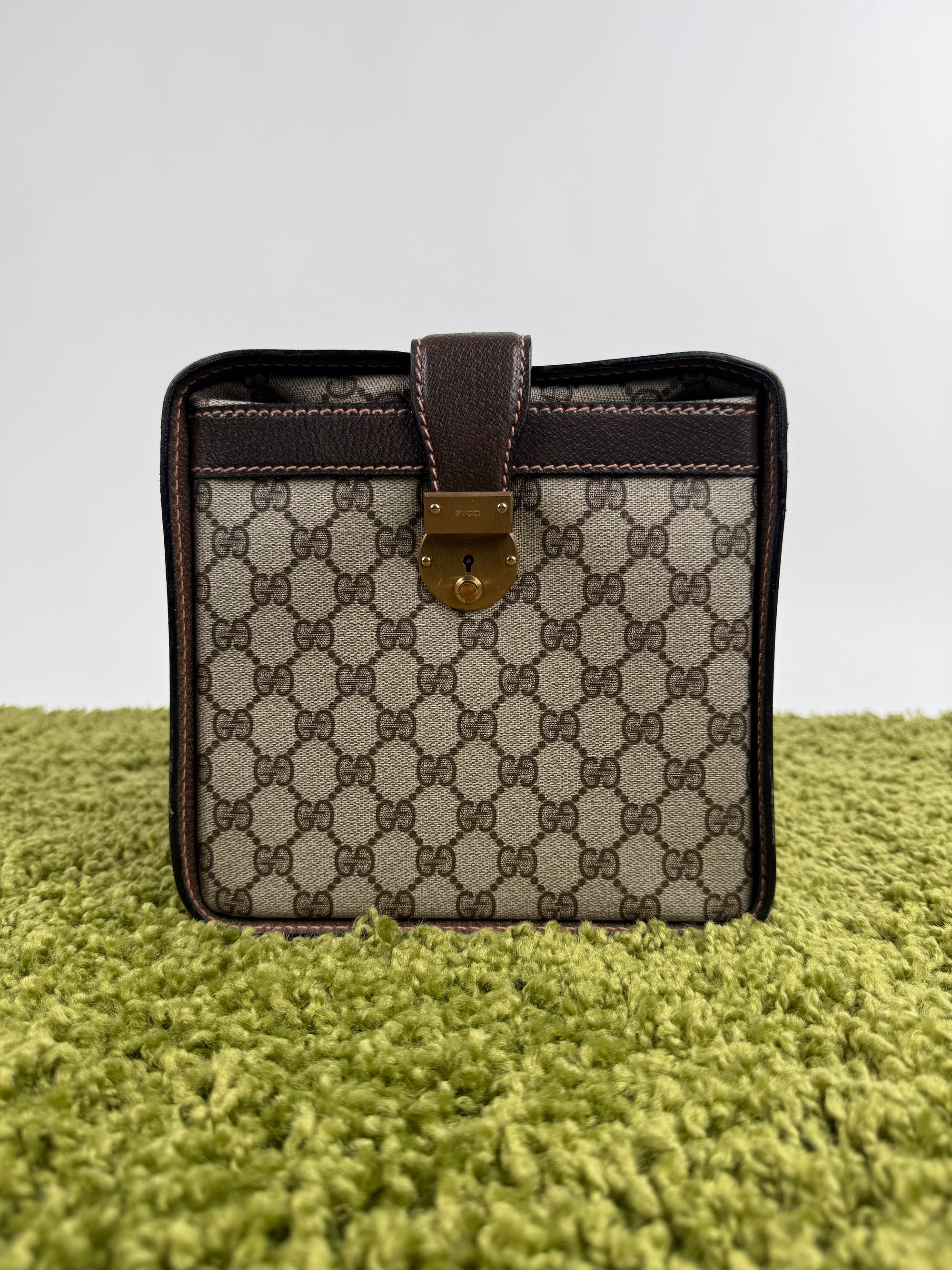 Gucci Savoy Borsa rigida in tela Monogram