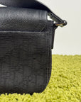 Borsa a tracolla saddle in jacquard Christian Dior Nero