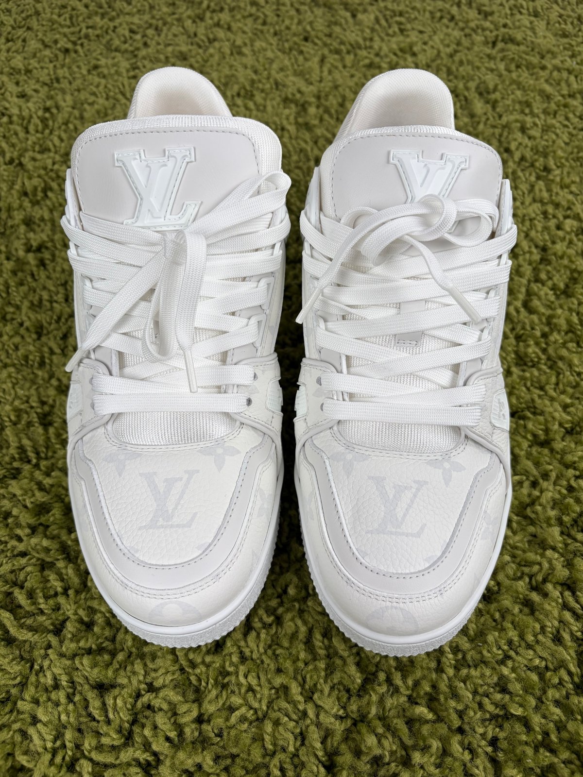 Louis Vuitton Trainer in pelle Bianca 6.5 - Second Hand Di Fiore
