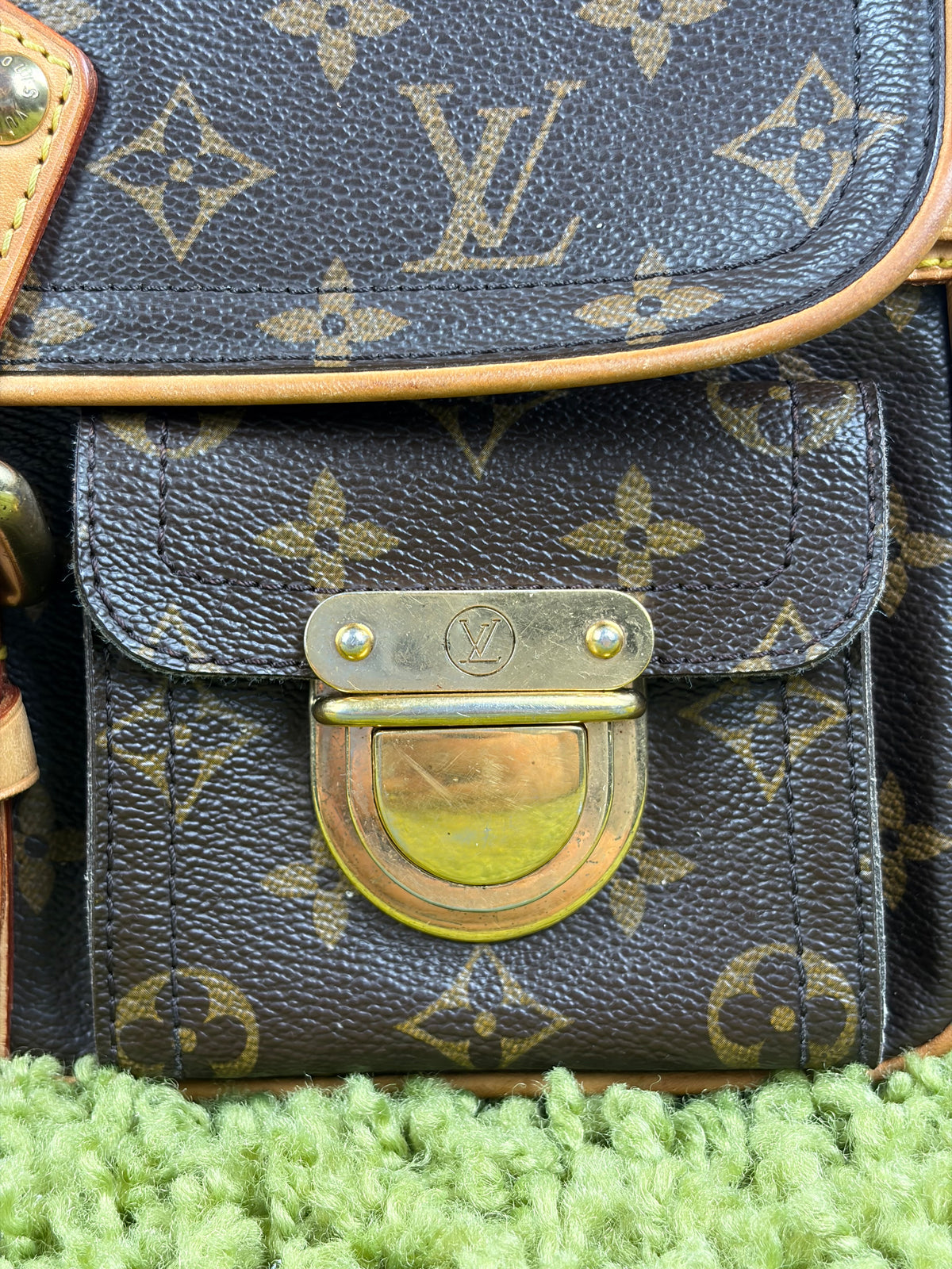 Borsa Monogram Hudson PM Louis Vuitton Marrone
