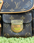 Borsa Monogram Hudson PM Louis Vuitton Marrone