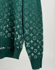 Felpa Louis Vuitton Size XXL verde e bianca