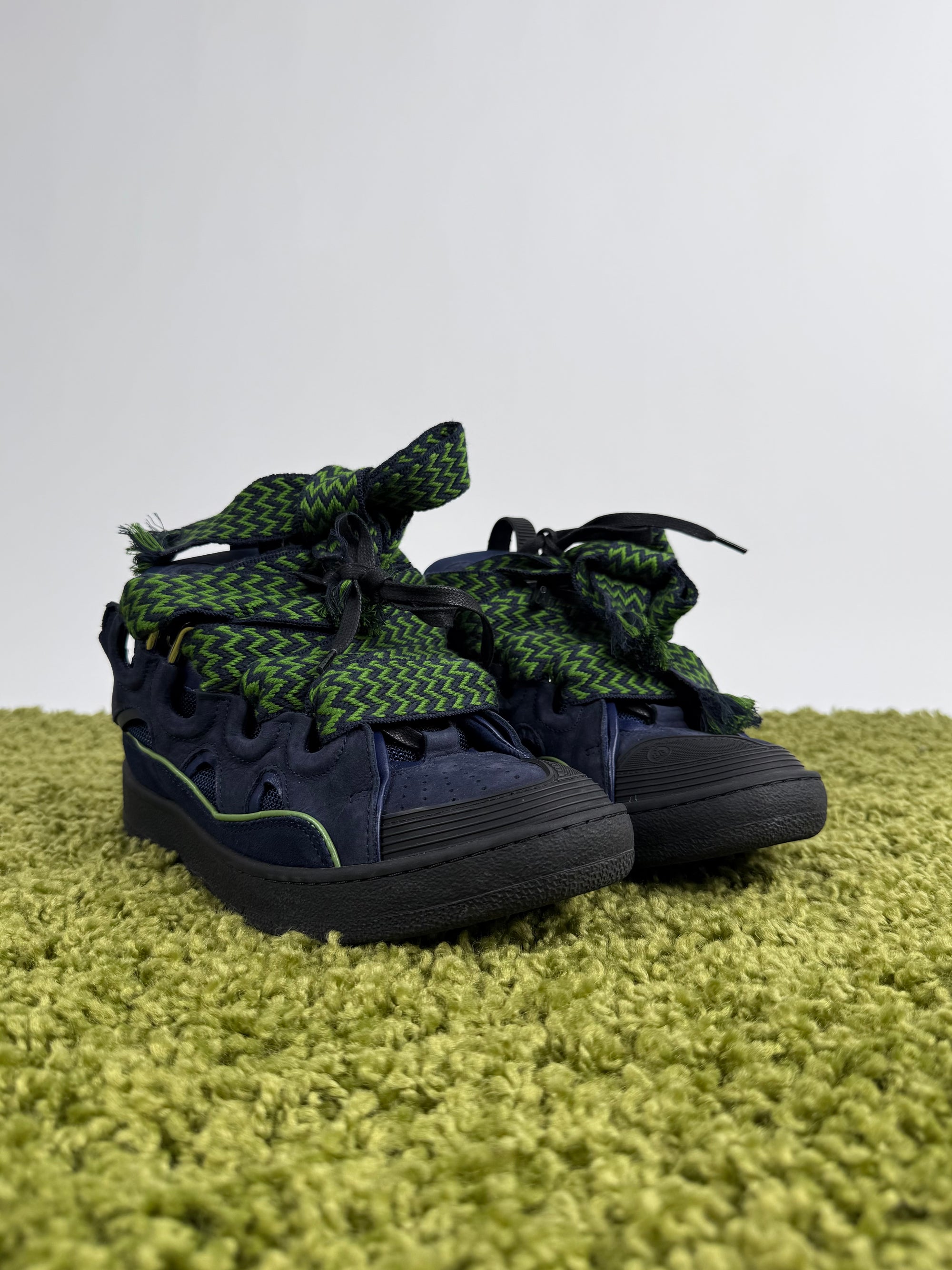 Lanvin Curb Sneaker Blu 41