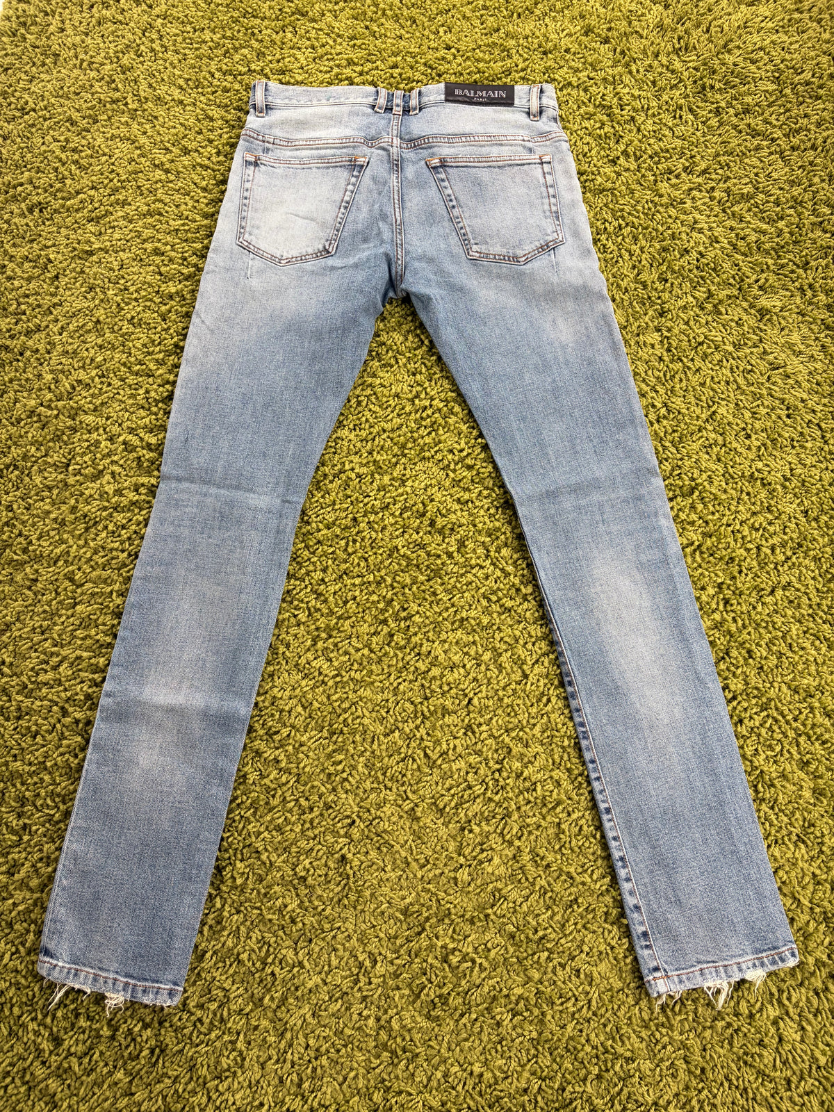 Jeans Biker Balmain in Denim 29