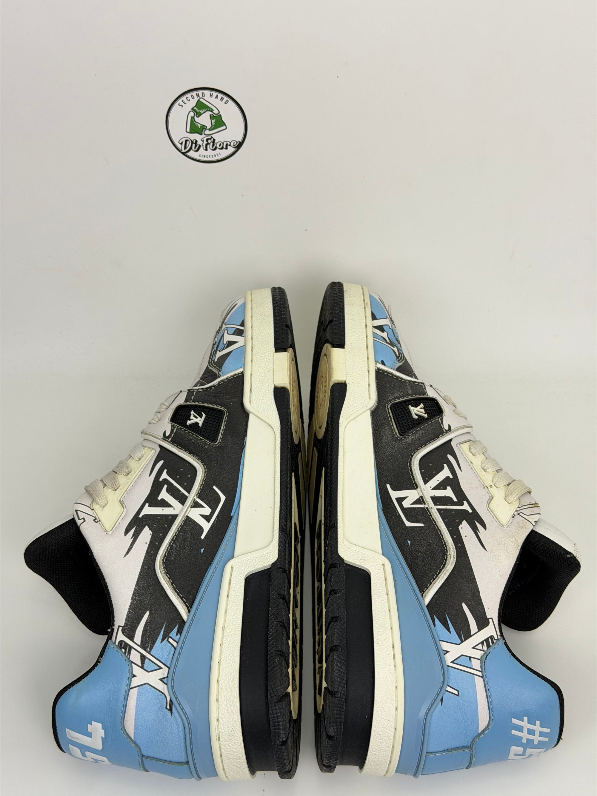 Louis Vuitton Trainer Size 8=42 veste 43 blu bianca e nera