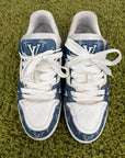 Louis Vuitton Trainer in Denim Blu 7.5