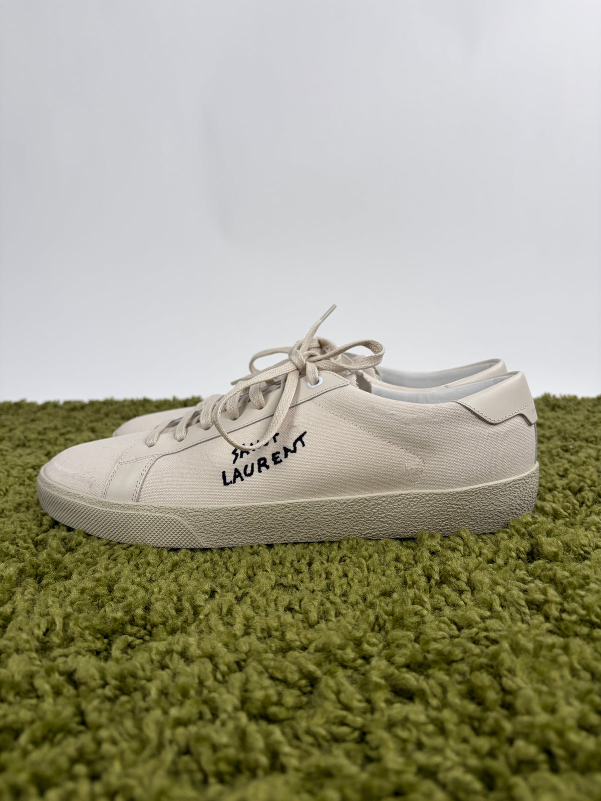 Saint Laurent Court Classic SL/06!distressed Low Beige 43