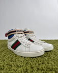 Gucci Ace Stripe High Bianche 9.5