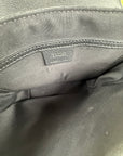 Borsa a tracolla saddle in jacquard Christian Dior Nero