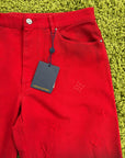 Completo Louis Vuitton Rosso Nero Giacca 50 Jeans 33