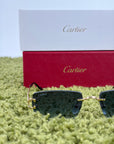 Occhiali Cartier CT0550S 002 L neri e oro
