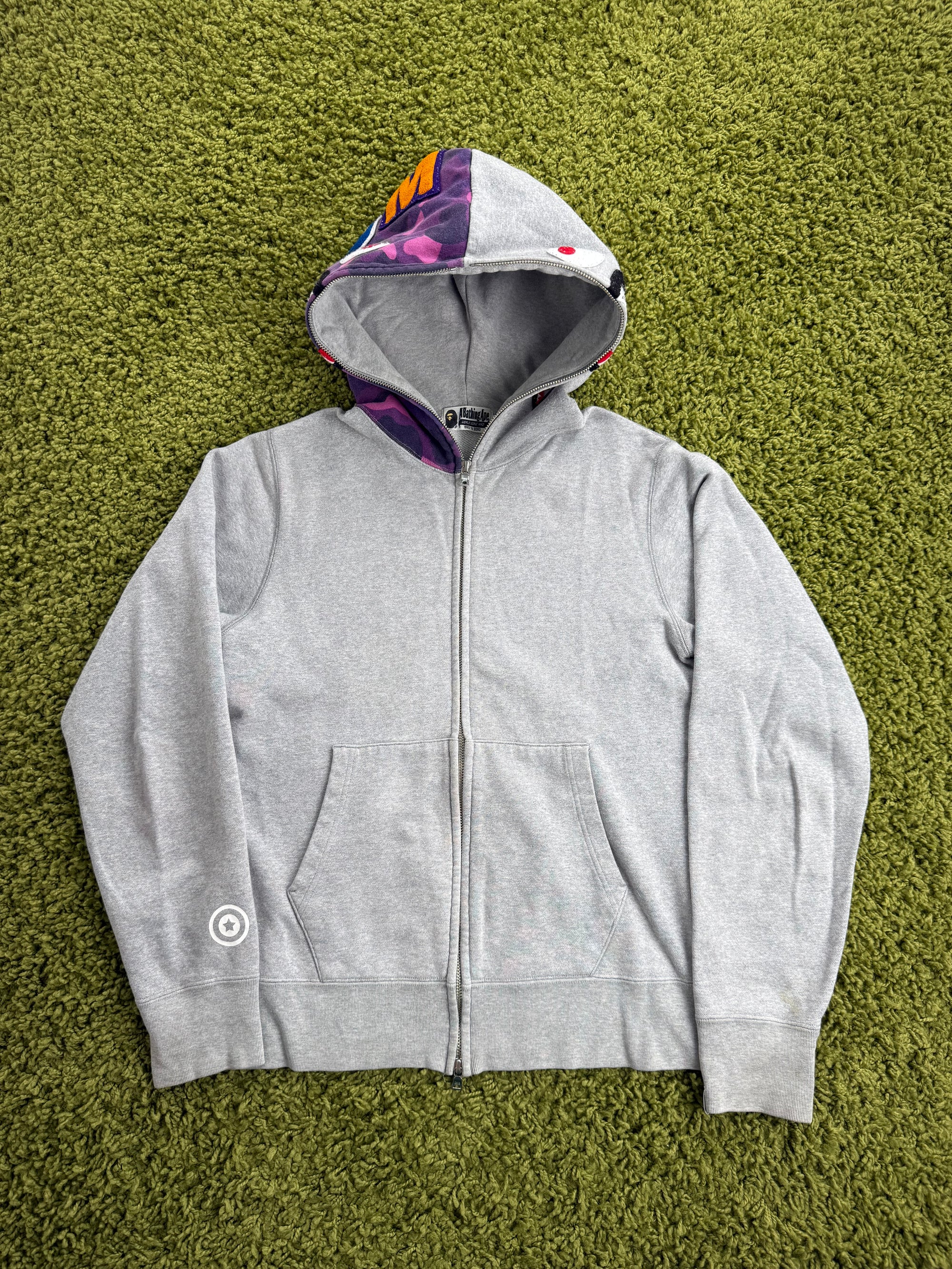 Felpa Shark  Bape Grigia M