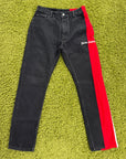 Jeans Palm Angels Nero Rosso 32