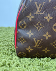 Keepall Bandoulière 45 Louis Vuitton Marrone Rosso