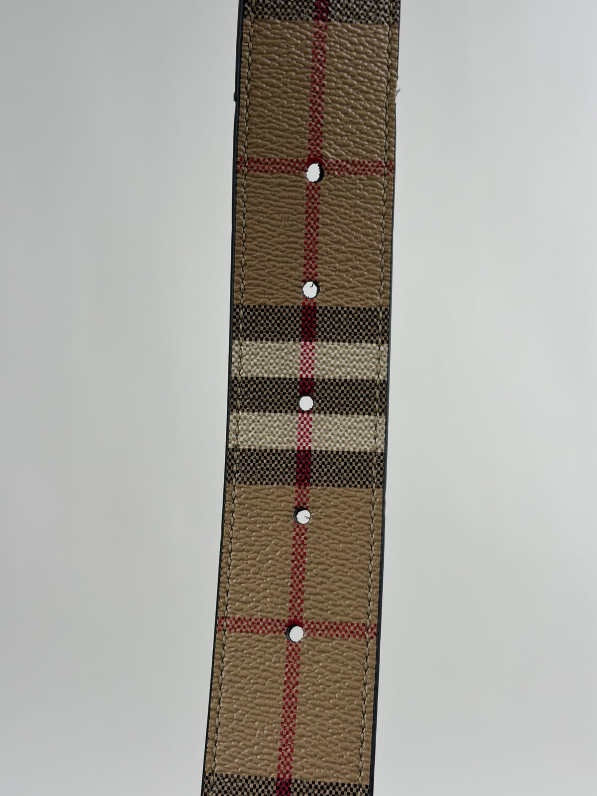 Cintura Burberry TB Reversibile Check Beige 90/36 100cm