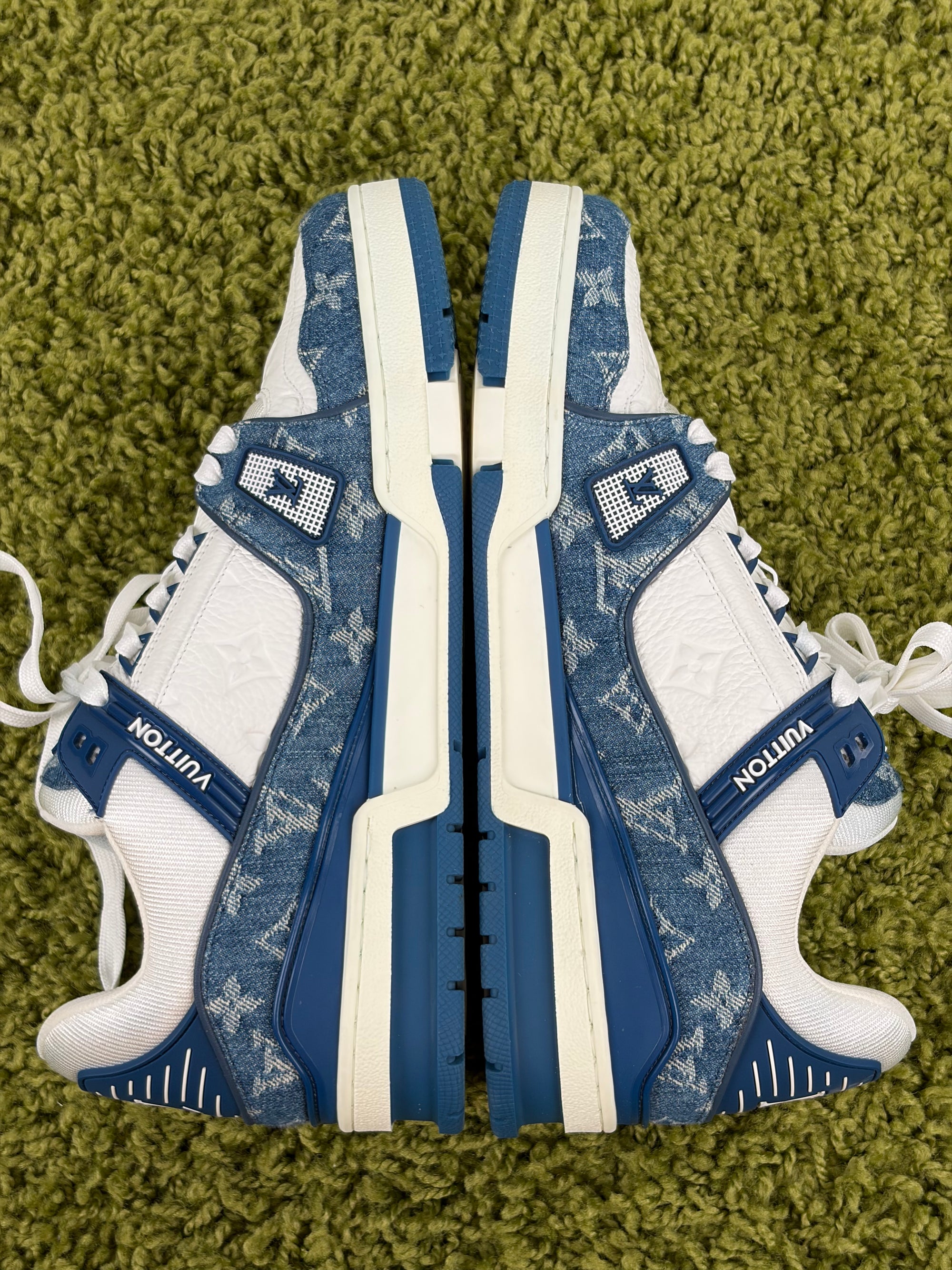 Louis vuitton trainer Size 8=42 calza 43 blu e bianca