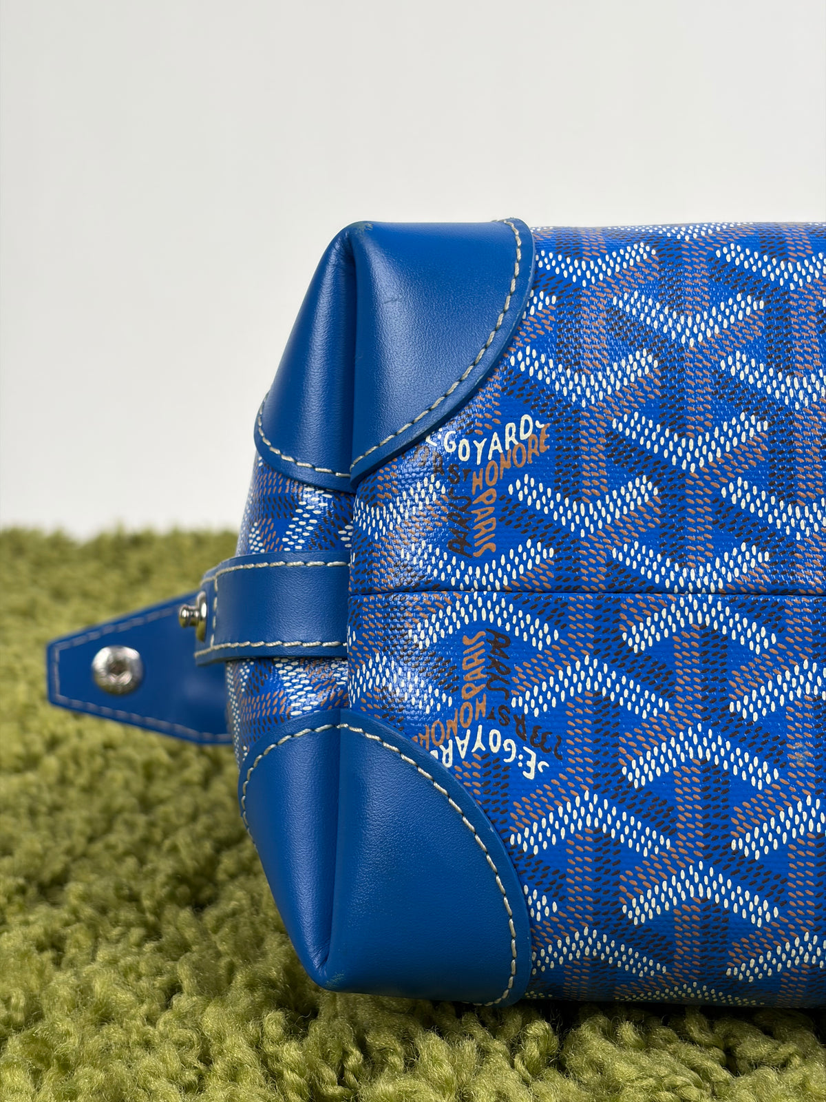 Beauty Case Boeing Goyard in tela Goyardine Blu