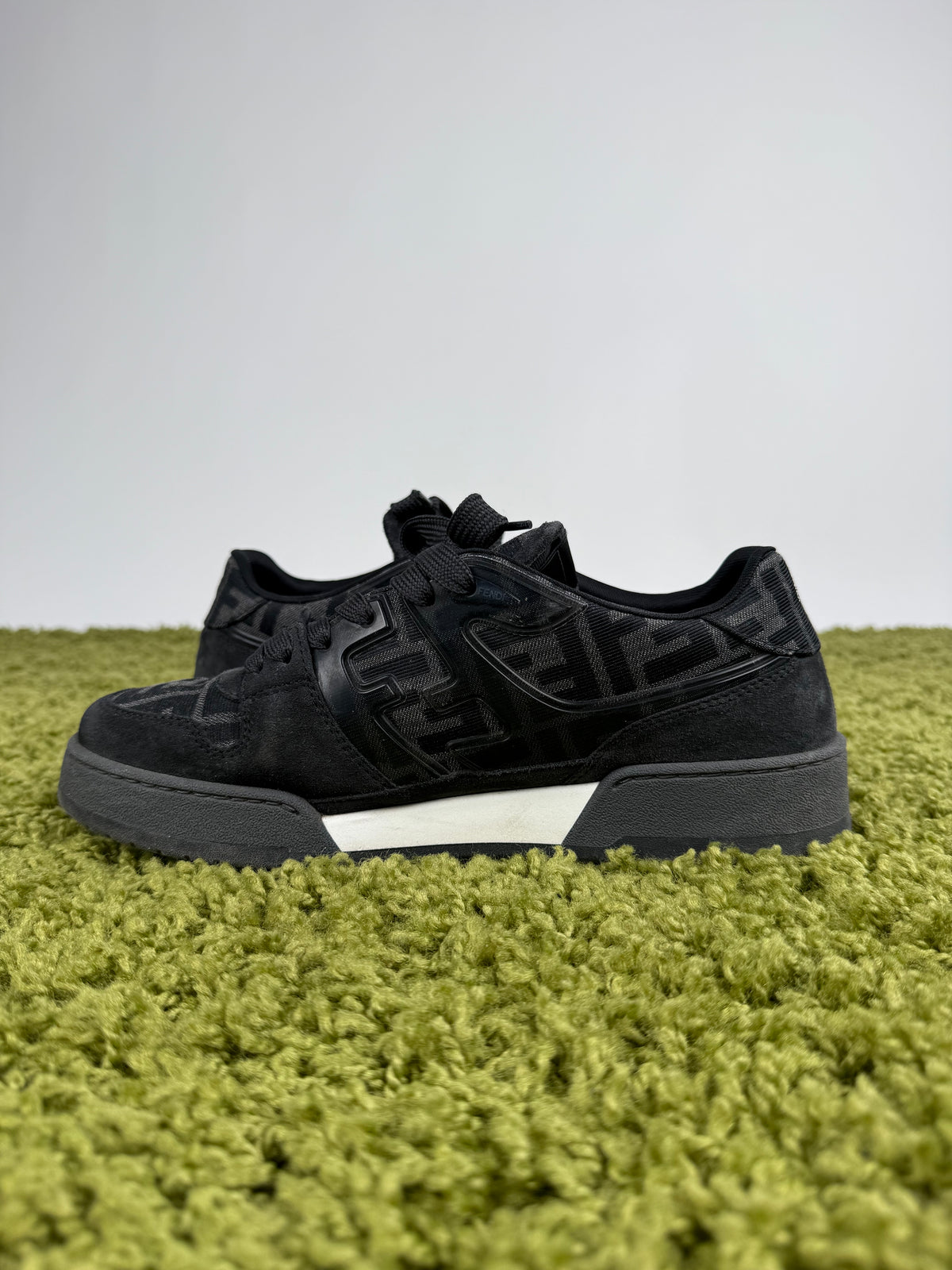 Sneaker Fendi Match in Jacquard Nero 7