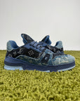 Louis Vuitton Trainer in denim Blu 7.5