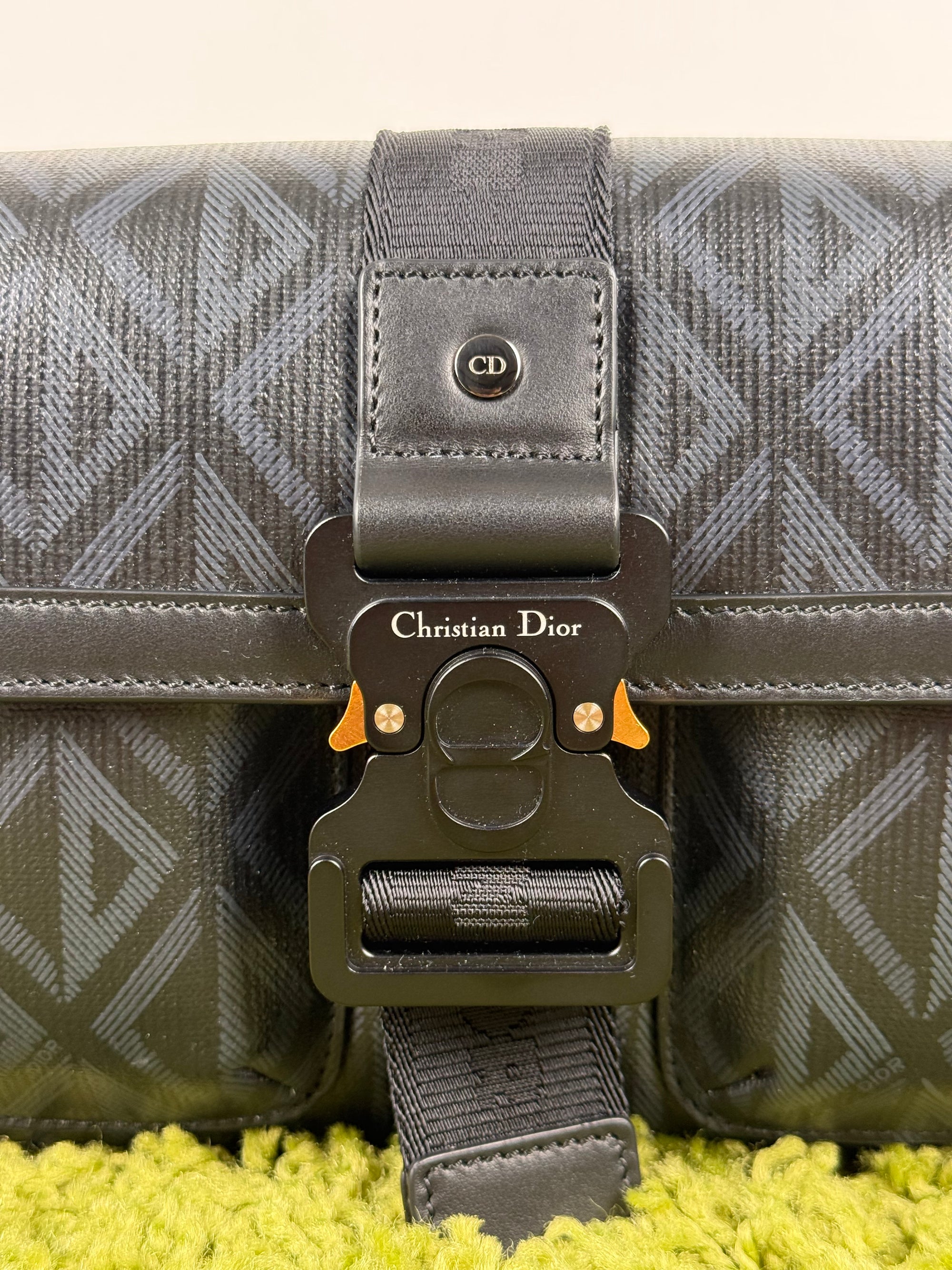 Borsa a tracolla Diamond Cd Christian Dior Nero