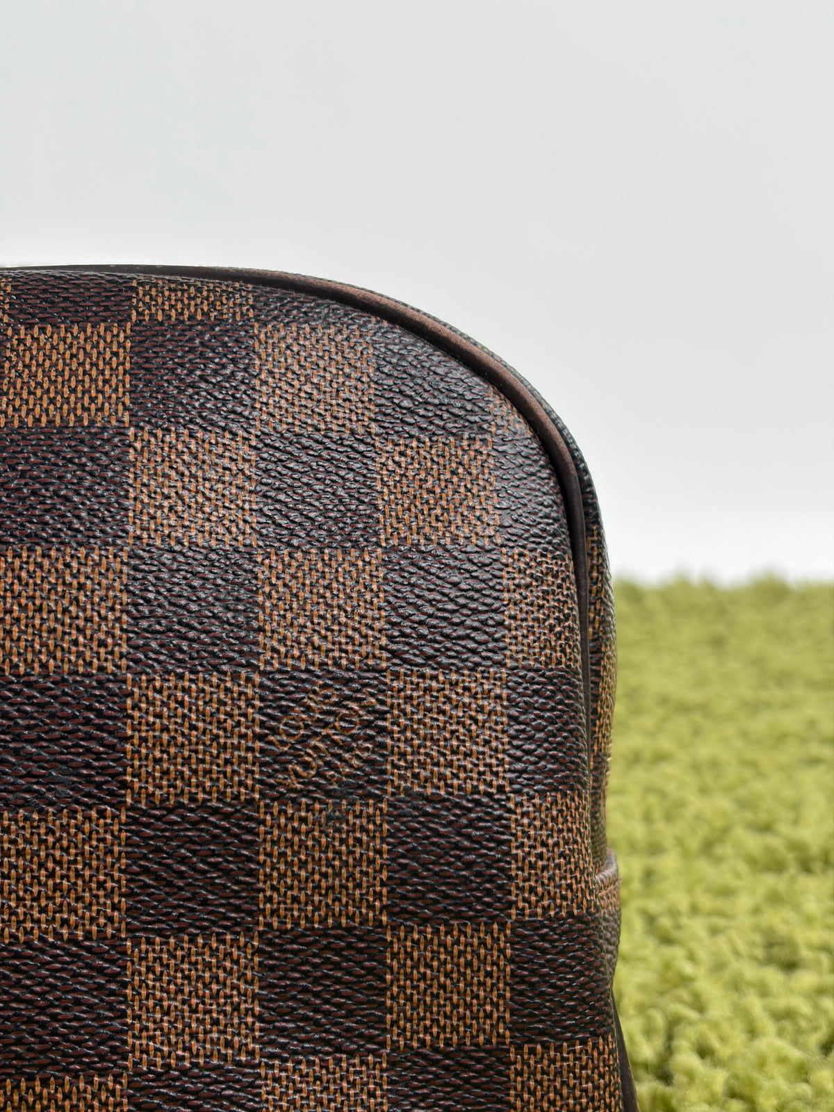 Beauty Case Louis Vuitton in tela Damier Marrone