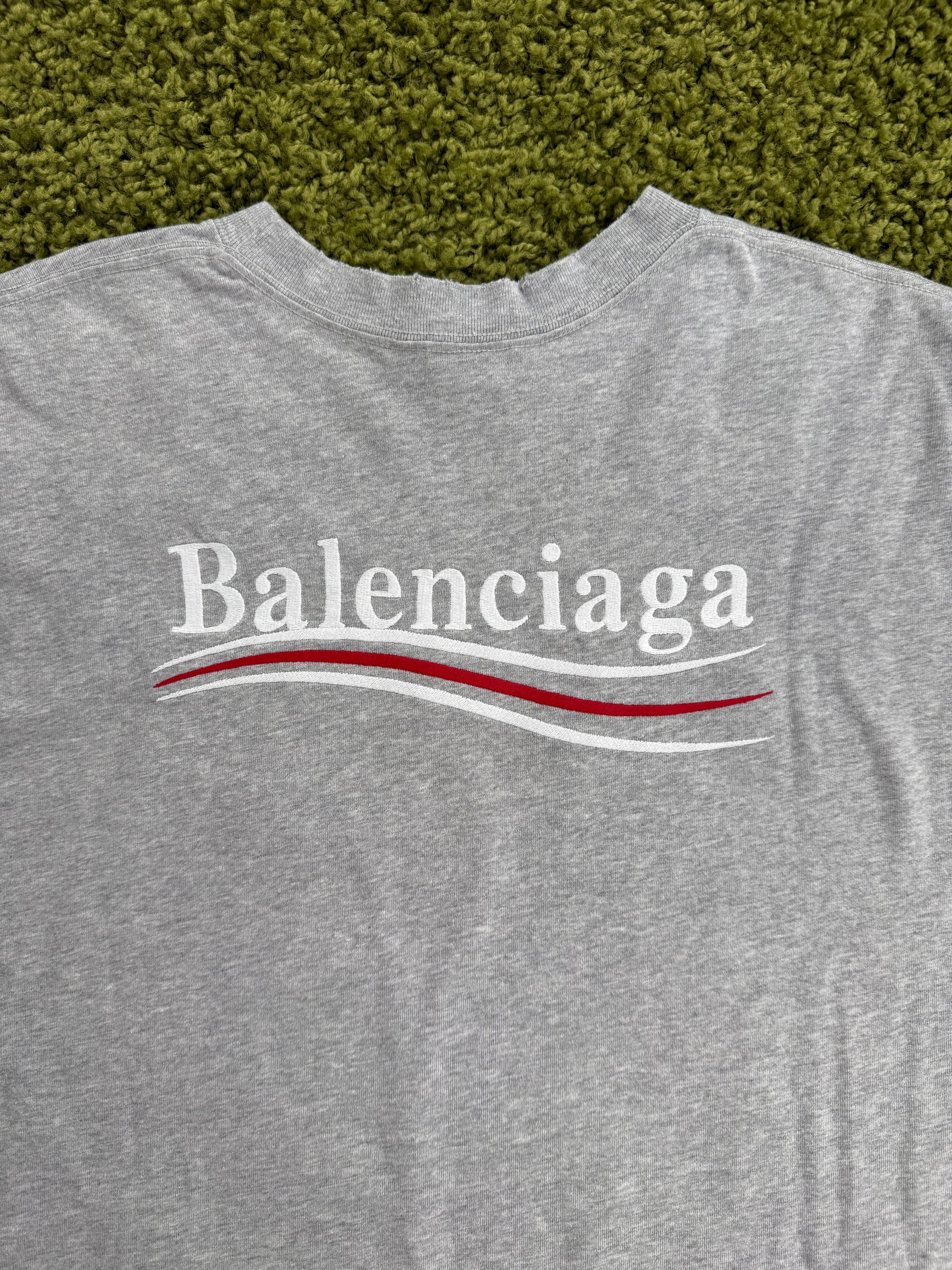 Longsleeve Political Campaign Balenciaga Grigia XS