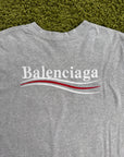 Longsleeve Political Campaign Balenciaga Grigia XS