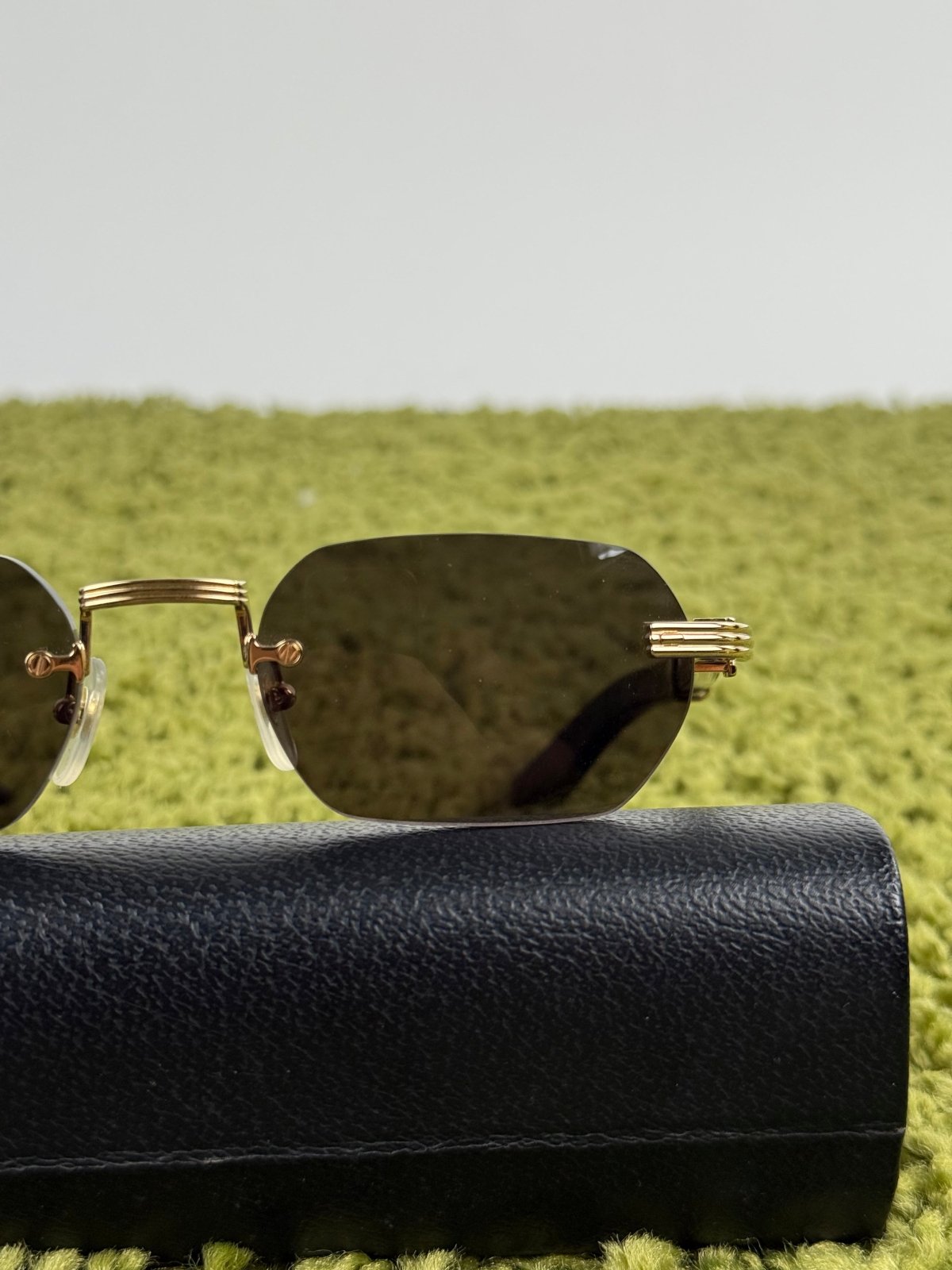 Occhiali Cartier Premiere Con aste in corno Nere - Second Hand Di Fiore