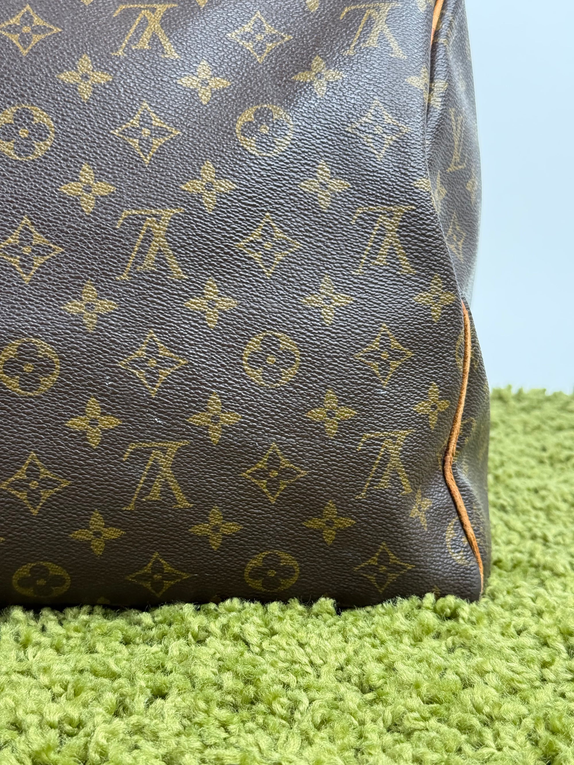 Borsone Keepall Louis Vuitton 55 vintage Marrone