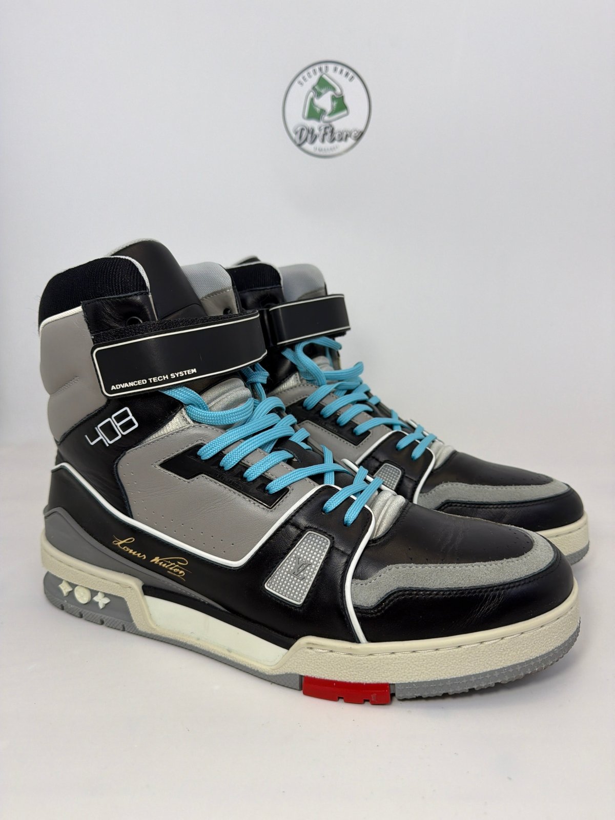 Louis Vuitton trainer high Size 9=43 veste 44 multicolore - Second Hand Di Fiore